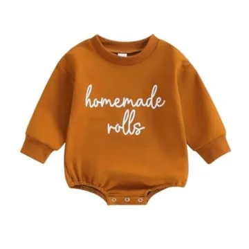 Adorable Thanksgiving Baby Girl Boy Outfit Bubble Romper for Fall Winter