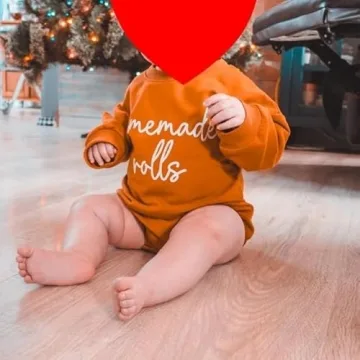 Thanksgiving Baby Romper Outfit Soft Cotton Long Sleeve