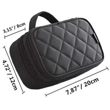 Double Layer Makeup Bag Organizer for Travel & Daily Use