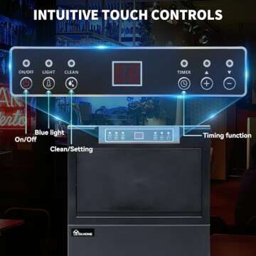 YITAHOME Commercial Ice Maker - 100lbs Daily Production