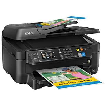 Epson WF-2760 All-in-One Wireless Color Printer with Scanner, Copier, Fax, Ethernet, Wi-Fi Direct & NFC, Amazon Dash Replenishment Ready