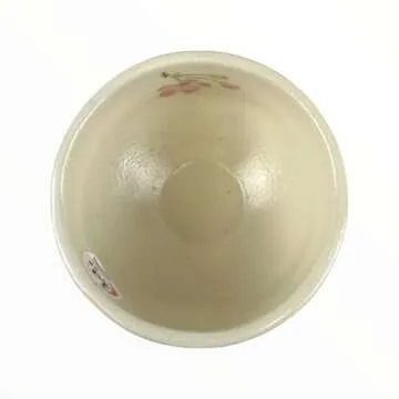 Hinomaru Collection Authentic Japanese Traditional Tea Ceremony Ippuku 3.75" Diameter Mini Matcha Bowl Chawan Mino Tea Cup Textured Glaze Floral Design Handcrafted in Japan (Pink Cherry Blossom)