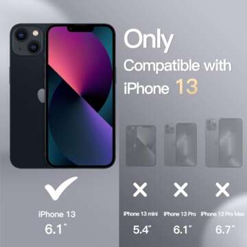 JETech Silicone Case for iPhone 13 | Silky-Soft Touch, Shockproof Protection