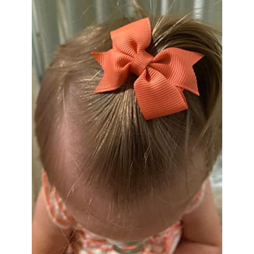 CÉLLOT Baby Hair Clips 50Pcs Tiny 2" Bows for Toddlers