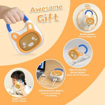 alilo Pocket Bunny Portable Music Player for Toddlers