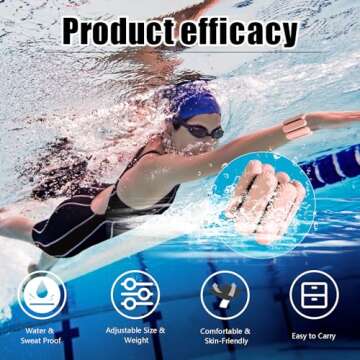 TIMOOU Ankle Weights for Women Men, Adjustable Wrist Weighted Bracelet for Home Gym Workout, Walking, Running, Travel, Pilate, Yoga, Exercise,Barre,Strength Training. Set of 2 (1Lb Each) (Flesh Pink)