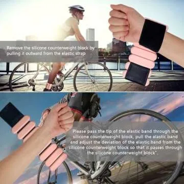 TIMOOU Adjustable Wrist Weights for Home or Gym Workout