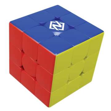 Goliath NEXcube 3x3 Classic - Stickerless Speed Cube - Super Smooth Technology Unlocks Super Speed to Break Records! - Multicolor