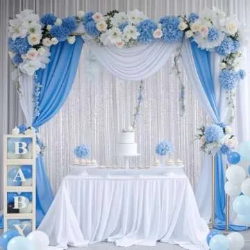 TRLYC Sequin Backdrop Curtains - 2 Panels 2FTx8FT Shiny Silver Curtains Shimmer Wall Backdrop Glitter Backdrop for Wedding Party Background Drapes Decor