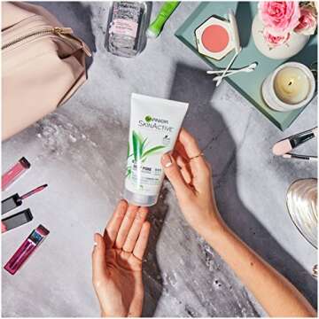 Garnier SkinActive Exfoliating Face Scrub with Green Tea, Oily Skin, 5 fl. oz.