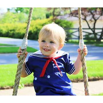 Petit Ami Baby Boys’ 2 Piece Nautical Bobby Suit with Collar, 6 Months, Blue