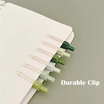 Allydrew Retractable Black Ink Gel Pens - 6 Pack