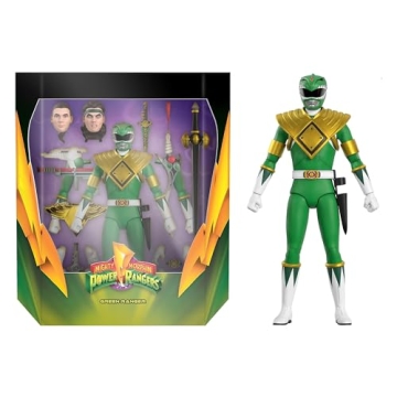 Super7 ULTIMATES! Mighty Morphin Power Rangers Green Ranger - 7" Action Figure with Accessories