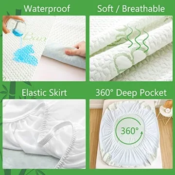 GOONIK Waterproof Crib Mattress Protector - Soft & Breathable