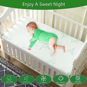 GOONIK Waterproof Crib Mattress Protector - Soft & Breathable
