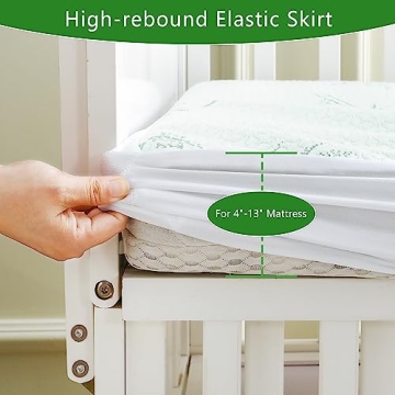 GOONIK Waterproof Crib Mattress Protector - Soft & Breathable
