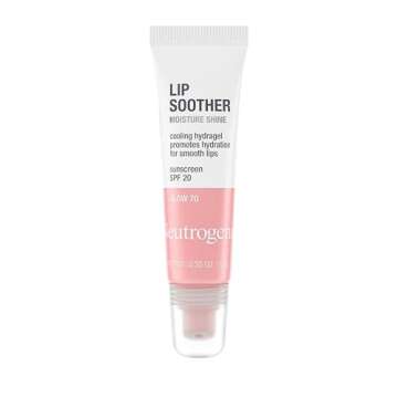 Neutrogena MoistureShine Lip Soother Gloss with SPF 20 Sun Protection, High Gloss Tinted Lip Moisturizer with Hydrating Glycerin and Soothing Cucumber for Dry Lips, Glow 70, .35 oz 2 pack