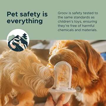 Diggs Groov Dog Training Toy I Puppy Training Aid I Crate Training Aids for Puppies I Attaches to Crate I Reduces Anxiety I Dog Treat Dispenser I Dog Kennel Toys I Turquoise