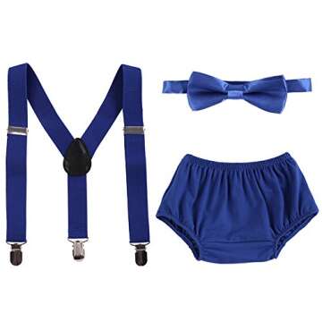 Baby Boys Cake Smash Clothes 3PCS Set for Birthdays