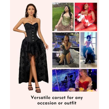 Stylish SZIVYSHI Red Corset Top for Women