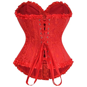 Stylish SZIVYSHI Red Corset Top for Women