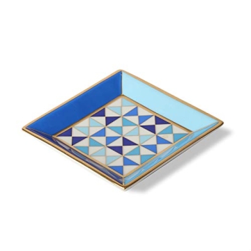 Jonathan Adler Sorrento Square Trinket Tray in Blue