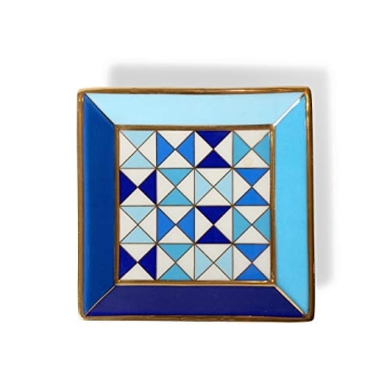 Jonathan Adler Sorrento Square Trinket Tray in Blue