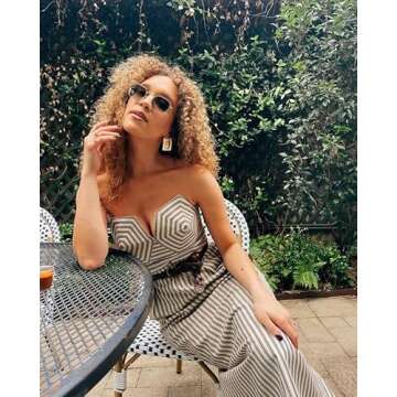 Floramos Gold Square Earrings - Chic 18K Gold Geometric Statement Accessories for Women