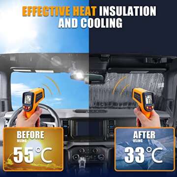 Mabett Windshield Sun Shade for Ford Bronco 2021-2023