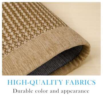 LUFEIJIASHI Kitchen Rugs and Mats Non Skid Washable Set of 2 PCS Absorbent Kitchen Runner Rugs Farmhouse Kitchen Floor Mats for in Front of Sink 19.5"x31.5"+19.5"x47"