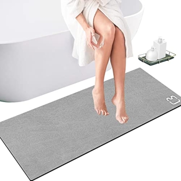Opoleir Diatomaceous Earth Bath Mat Non Slip Fast Drying