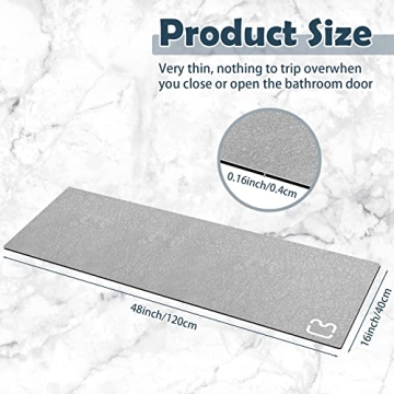 Opoleir Diatomaceous Earth Bath Mat Non Slip Fast Drying