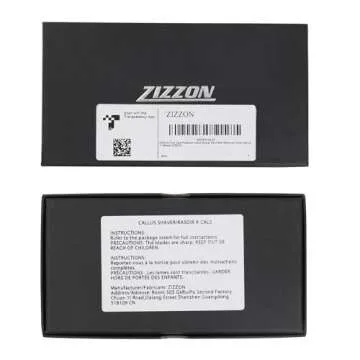 ZIZZON Foot Care Pedicure Callus Shaver Hard Skin Remover Wood Handle 10 Blades ZIZZON