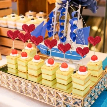 60 Heart Cupcake Toppers for Valentine’s Day Celebrations