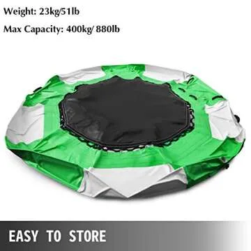 Happybuy 10FT Inflatable Water Trampoline for Summer Fun