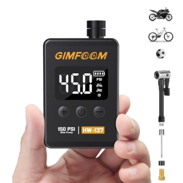 GIMFOOM 150PSI Portable Bike Pump for Cyclists