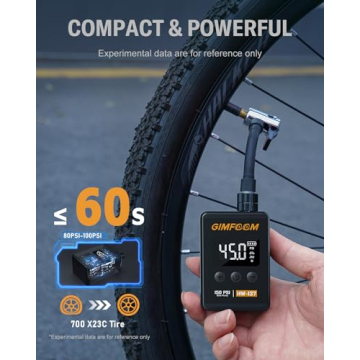 GIMFOOM 150PSI Portable Bike Pump for Cyclists