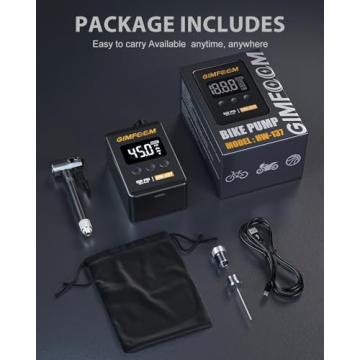 GIMFOOM 150PSI Portable Bike Pump for Cyclists