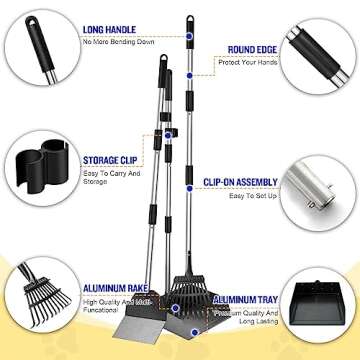 Dog Pooper Scooper Set - Easy Waste Cleanup for Dogs
