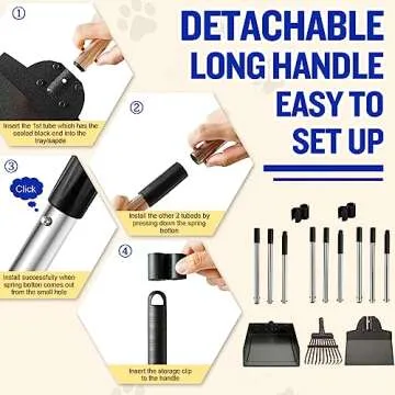 Dog Pooper Scooper Set - Easy Waste Cleanup for Dogs