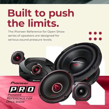Pioneer TS-M651PRO: Clear Sound Quality & Easy Installation Full Range 6-1/2” Speakers