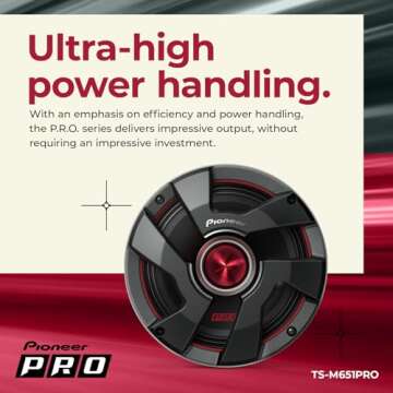 Pioneer TS-M651PRO Car Audio Speakers for Quality Sound