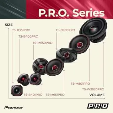 Pioneer TS-M651PRO Car Audio Speakers for Quality Sound