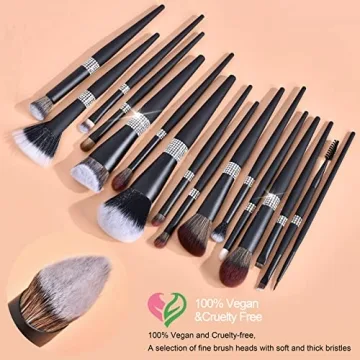 Bueart Design 16Pcs Makeup Brush Set for Flawless Results