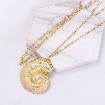 Layered Conch Shell Necklace for Halloween and Styling