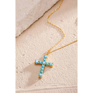 Elegant S.Leaf Cross Necklace for Women in Silver and Gold