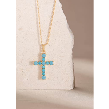 Elegant S.Leaf Cross Necklace for Women in Silver and Gold