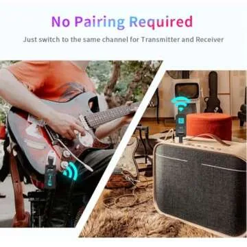 Wireless Guitar System with 10-Hour Battery Life