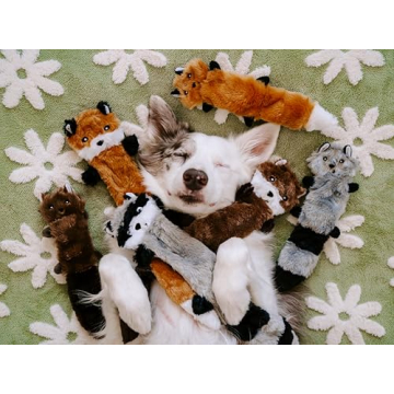 ZippyPaws Skinny Peltz No Stuffing Squeaky Dog Toys