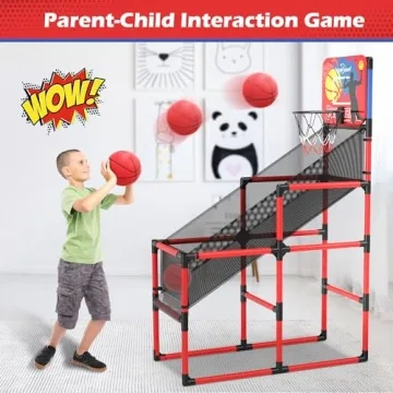 Kids Basketball Hoop Arcade Game with Scoreboard Fun